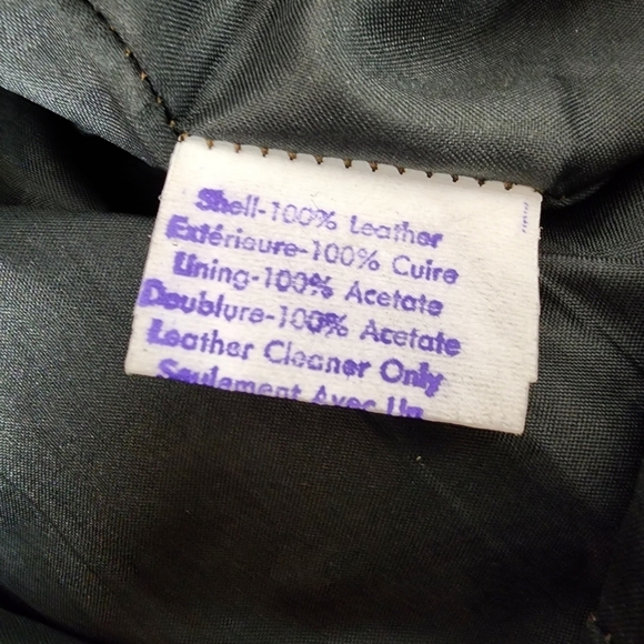 Vintage High Waist Black Leather Pant Pleated Front Taper Leg Lined Waist 28.5" - Picture 2 of 16